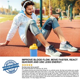 QUXIANG Compression Socks for Women & Men Circulation (3/6/7 Pairs) Arch Support Low Cut Ankle Compression 15-20 mmHg is Best for Running Gym, Sports, Support, Flight Travel, Cycling (Multi 01,S/M)