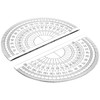 Nicunom 100 Pack Plastic Protractor 180 Degree Math Protractors Geometry