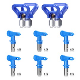 Weytoll Reversible Paint Spray Tips Kit, Airless Sprayer Nozzle Accessories (6 Pack Contains 211, 315, 417, 515, 517, 523)