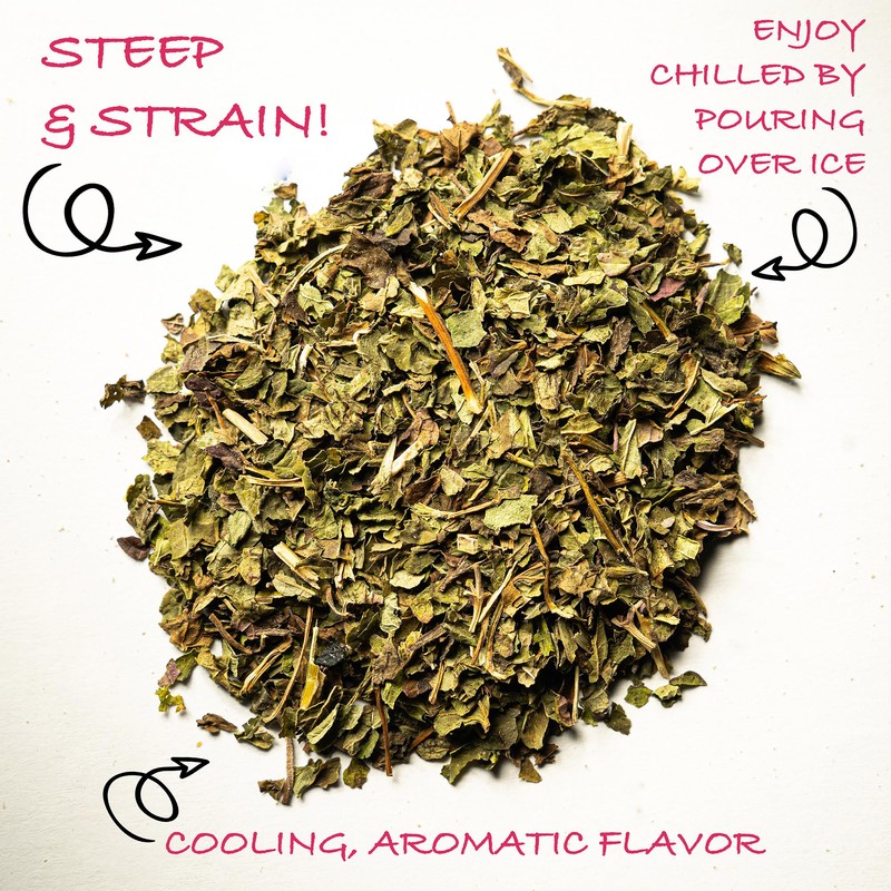Worldwide Botanicals Organic Peppermint Loose Leaf Tea, 4 oz -