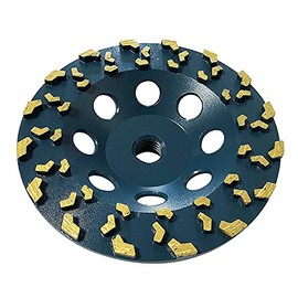 5" High Performance Diamond Cup Wheels for Thinset Removal, 5/8"-11 Threaded Arbor