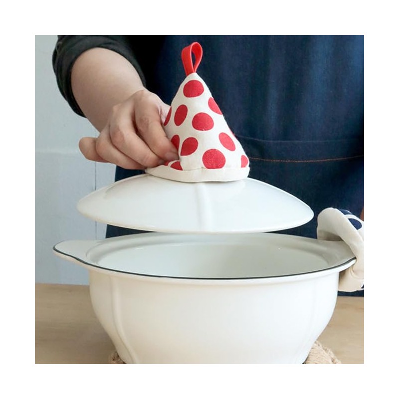 CHENGZI Conical Oven Mitts Set of 2 Heat Resistant Oven