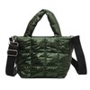 One's One Women's Quilted Bag, Small, Metallic Style, Glossy, 2-Way,