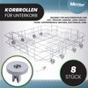 Dishwasher Unterkorbrollen | Contents: 8 Suitable for AEG Favorit Zanussi,