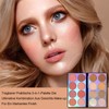 Jutqut 16 Colours Blush Contour Highlighter Makeup Palette with Brush,