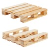 Juvale Wood Pallet Coasters - Pack of 6, 3.9 x