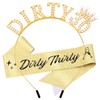 Atoden 30th Birthday Decorations for Her Dirty 30 Headband Queen