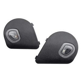 HERCOO Luces LED para charco izquierdo y derecho, luces blancas, lente ahumada compatible con Dodge Ram 1500 2500 3500 2010-2018, paquete de 2