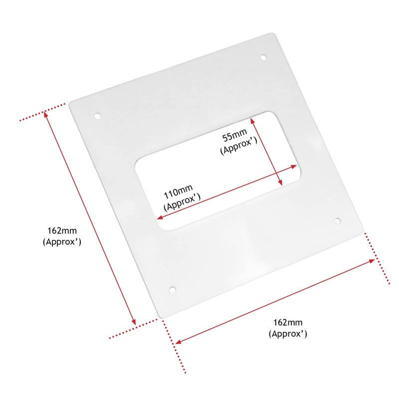 Spares2go External Wall Vent Cowl Kit for Panasonic Vented Tumble