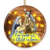 Festive Nativity Ornament with Jesus and Mary Birth of Christ