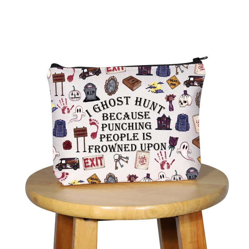 PYOUL Ghosts Hunting Gift I Ghost Hunt Makeup Bag Ghost