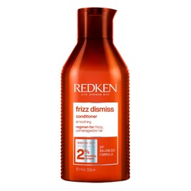 REDKEN- Acondicionador Frizz Dismiss | Suaviza el cabello con frizz |Aporta hidratación intensa, protege de la humedad y controla el frizz por un tiempo prolongado | Con Aceite de Babassu| 300ml