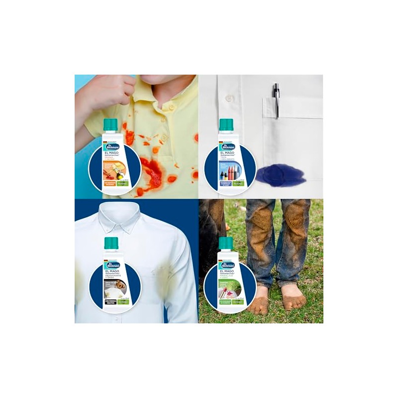 Dr. Beckmann Kit de Magos Quitamanchas, 8 botellas de 50