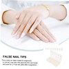 Mikinona 500pcs Detachable False Nail Tips Short Ballet Style Manicure