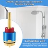 JH02BJ (HL-40) 4.25" Pressure Balance Ceramic Cartridge, Shower Cartridge Replacement,
