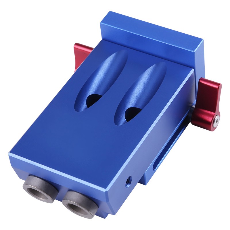 Pocket Hole Drilling Jig Kit Woodworking Oblique Drill Guide Set