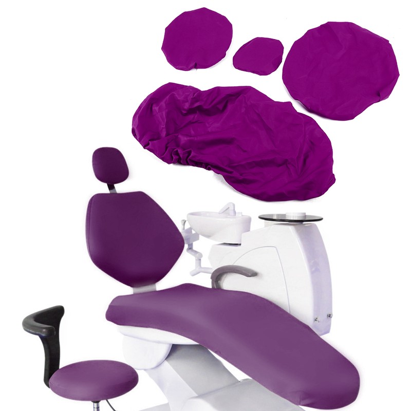 PU Dental Chair Cover Waterproof Protective Case Protector Dental AccessoryPurple