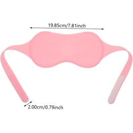 Máscara de Gel de Silicona para Ojos, Compresa Fría y Caliente, y Flexible, Color Rosa, Antifaz para Dormir y Aliviar Fatiga Ocular, Uso en Viajes y Descanso Nocturno