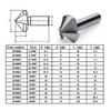 KATSU Countersink Set 90 Degree HSS 6542 Countersink Drill 40