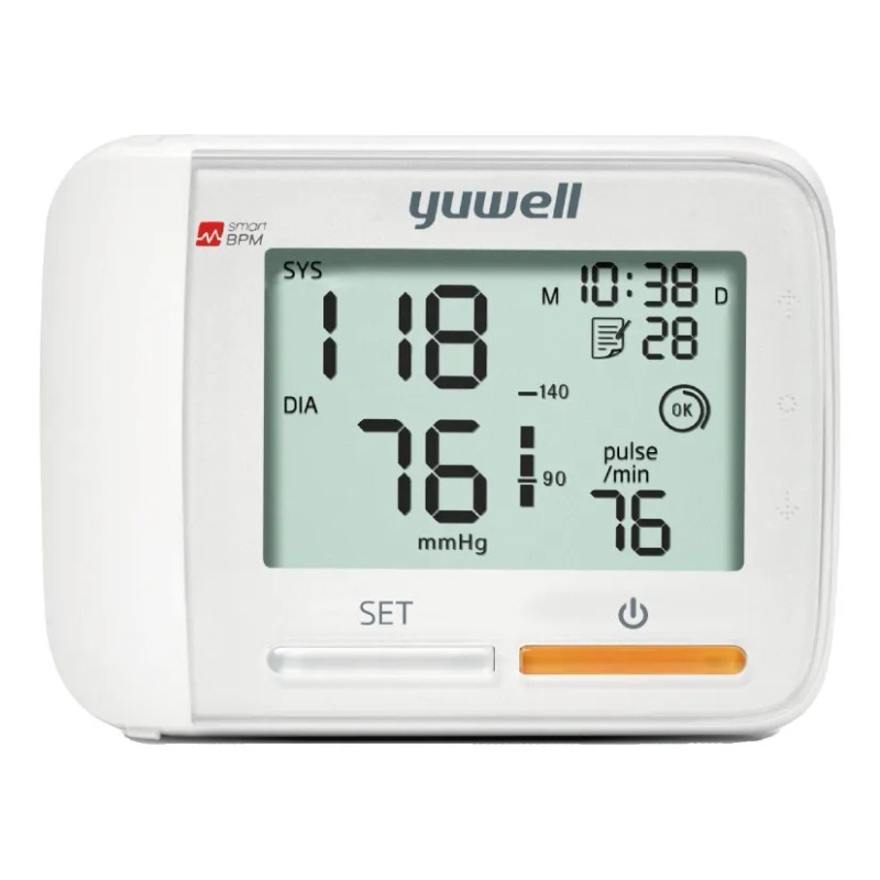 Monitor de presin arterial digital de mueca automtico Yuwell YE-8900A