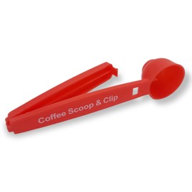 Handy Housewares 2-in-1 Multifunction Tablespoon Coffee Ground Measuring Scoop with Bag Sealing Clip (1-pack)