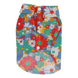 Hawaii Style Pet T Shirt Dog Cat Summer Vest Cute Pet Costume Suitable for Small and Medium Sized Dogs and CatsXL