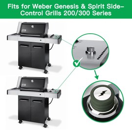Rushare 1819-51 & 1836-32 Universal Igniter Kit for Weber Genesis & Spirit Grills with Side-Control Panel, Replacement for Weber 91360 67847 67726 Parts, E/S-210 310 320 Starter Kit