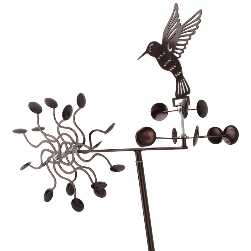 BAFOVY Iron Metal Windmill with Rotation Stability, Vivid Ornament for