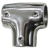 Railing Fitting T-Piece 90° Angle for Round Tube Diameter 22 mm Stainless Steel V4A 1 Piece A4 AISI 316 Boat Railing AISI316 Bimini