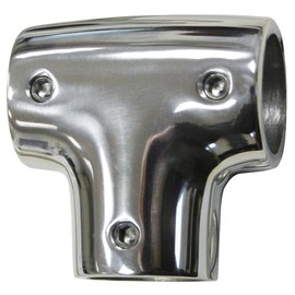 Railing Fitting T-Piece 90° Angle for Round Tube Diameter 22 mm Stainless Steel V4A 1 Piece A4 AISI 316 Boat Railing AISI316 Bimini