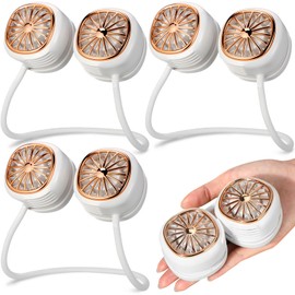 VIHOSE 3 Pack Portable Neck Fan, Rechargeable Foldable 5 Speeds Hands-free Wearable Personal Cooling Fan Bulk Gifts for Travel, Work, and Summer Party Favors