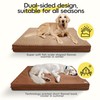 Reversible Waterproof Orthopedic Dog Beds, Large, Washable Cover, Egg Crate