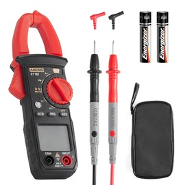 Multímetro Digital YOMYM, Multimetro de Gancho 4000 Cuentas, Pinza Amperimetrica NCV Sin Contacto Rango, Voltimetro Digital AC/DC, para Medir Resistencia, Diodo, Capacitancia, Pruebas Live Wire