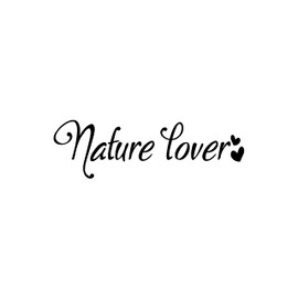 Vinyl Wall Art Decal - Nature Lover - 7.6" x 25" - Trendy Inspirational Quote Sticker for Home Office Vegan Living Room Bedroom Natural Indoor Garden Decor (Black)
