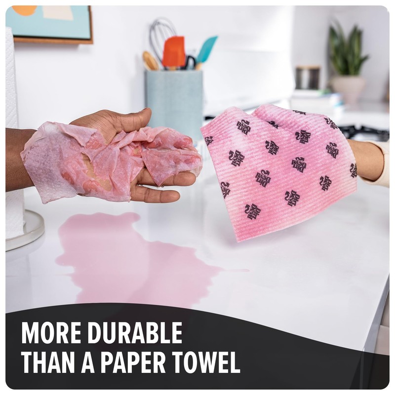 Dirt Devil Reusable Paper Towel, Machine Washable Cleaning Cloth, Multi-Purpose