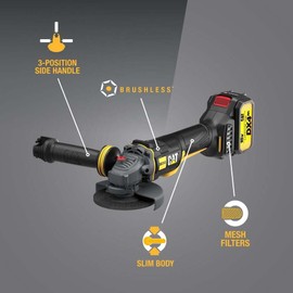 Cat 18V 4.5 In Cordless Angle Grinder With Brushless Motor (Bare Tool)