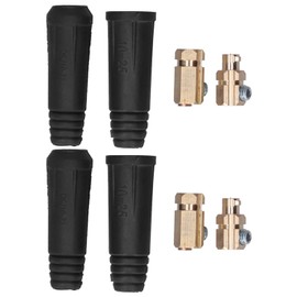 Welding Quick Coupling, Cable Connector, Welding Quick Coupling Socket Plug Fittings for 10-25 mm² Cable Dkj10‑25 Rubber and Brass with Plug Quick Coupling Plug Socket Seat