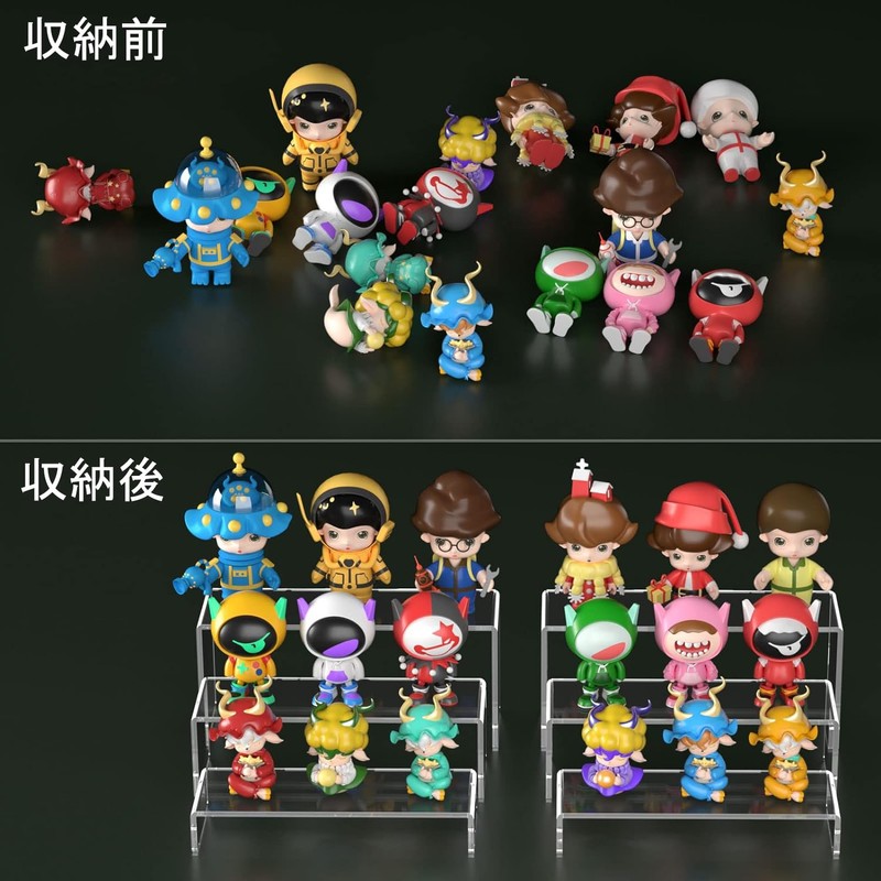 XMSSAA Clear Acrylic Display Stand, U-Shaped Display Stand, Figures Decoration,