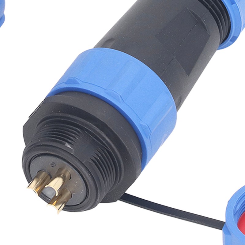 3PCS SP21 3 Pin Aviation Plug Socket IP68 Waterproof Sealing