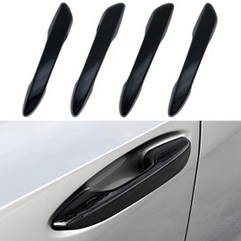 Zacxoxsr No Adhesive Snap-on Car Door Handle Cover Protector Compatible for Lexus ES 2018 2019 2020 2021 2022 2023 2024 2025, Lexus UX 2019 2020 2021 2022 2023 2024 2025 Accessories (1. Glossy Black)