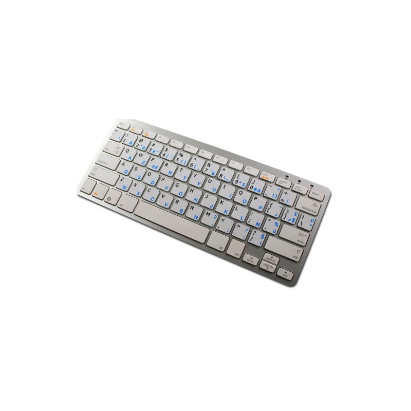 Greek - English Non-Transparent Keyboard Stickers White Background (15x15 Size)
