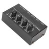 4 Channel Line Mixer Stereo Compact Low Noise Adjustable Volume