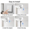 5 Pack Light Socket Outlet Adapter - E26 Light Socket
