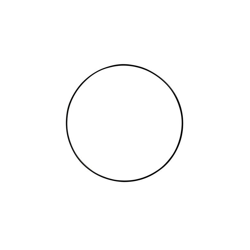 Rayher 2505201 Metal Rings, Coated, 20cm ø, Black