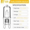 Haraqi 10 Pack G9 Halogen Bulbs 25W 230V 2800K Warm