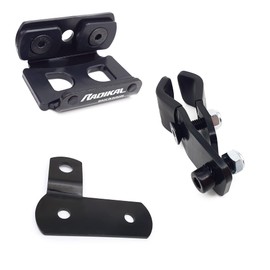 RADIKAL RK402 Transport Bracket for Motorcycle Disc Lock Alarm RK14S, RK10 and RK310S to Attach to Tubes or Screws – Carry it Locked, Practical and Convenient