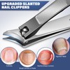 DRMODE Toenail Clippers for Thick Toenails for Seniors, Angled Head