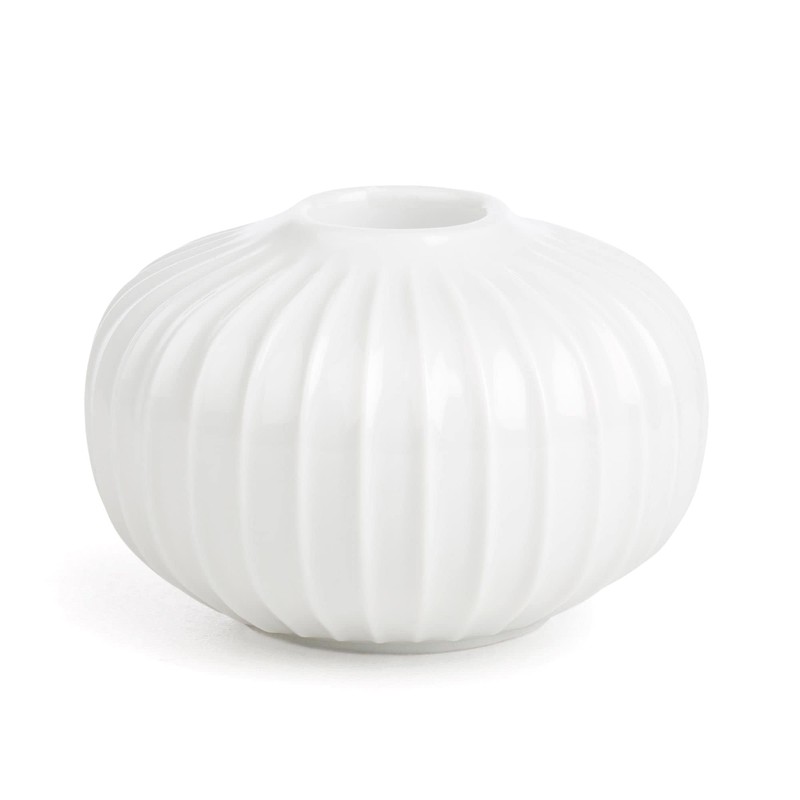 Kähler Kerzenständer runden Ø8.5 cm Hammershøi dänisch Handarbeit, Weiss