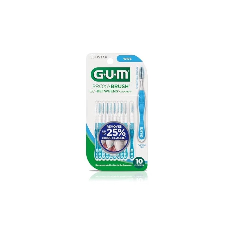GUM Proxabrush Go Betweens Wide Interdental Cleaners 10 Count for