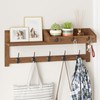 AMBIRD Wall Hooks with Shelf, 26.57 Inch Entryway Wood Coat